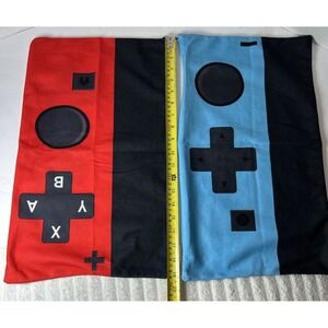 Nintendo Switch Throw Pillow Cases Gamer Gifts Soft Red Blue Controller